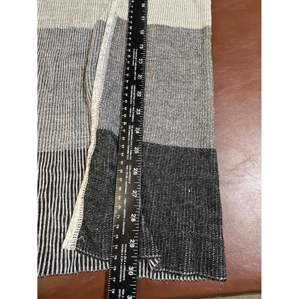 Coral Bay Womens Medium‎ Grey Black Colorblock Metallic Open Front Cardigan - Picture 5 of 6